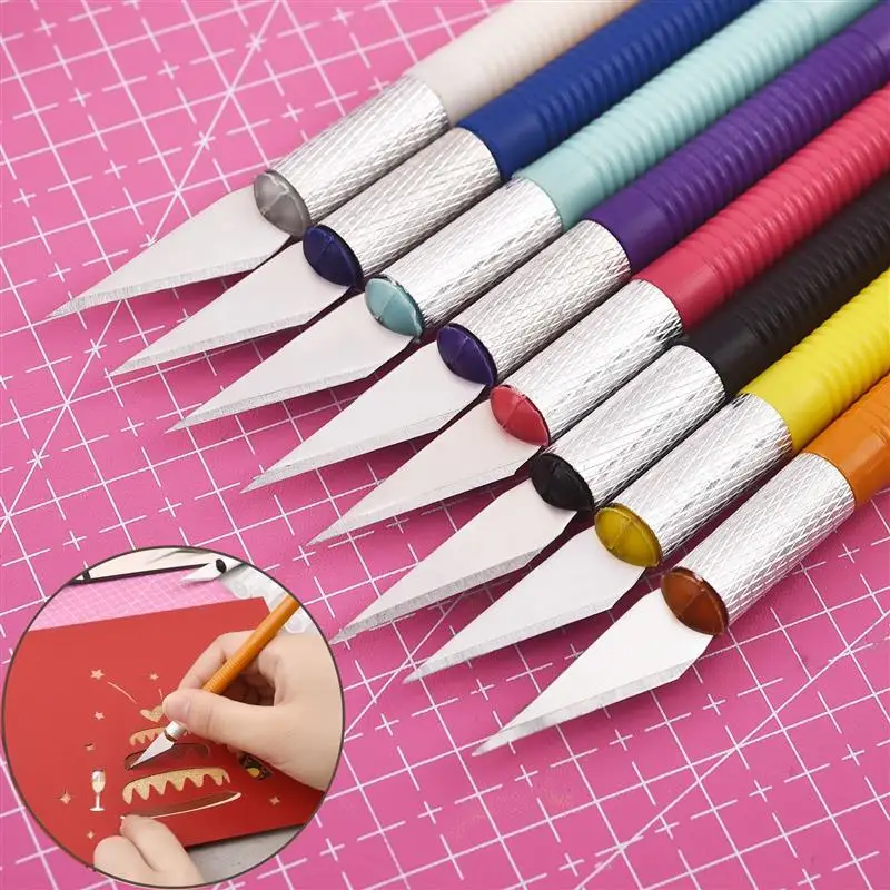 1pc Cutter Knife Art Utility Knife Pen Sword Cut Stickers Scrapbooking Cutting Tool Hand Account Sword School Supplies DIY Craft