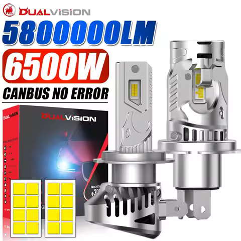 2Pcs H10 H11 Led Canbus H8 HB3 9005 HB4 9006 9012 Led Headlights Mini Max Lumen 580000LM 6500W Automobiles Auto Lamp 6000K White