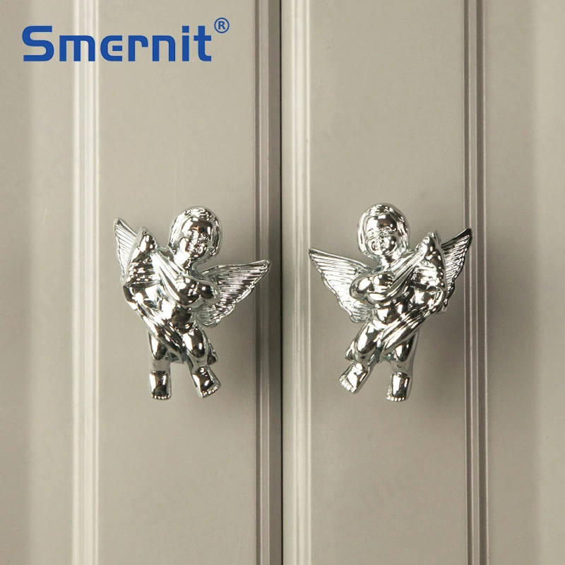 

Smernit Angel Brass Door Knobs and Handles for Cabinet Kitchen Cupboard Furniture Handles Hardware Copper Drawer Pulls