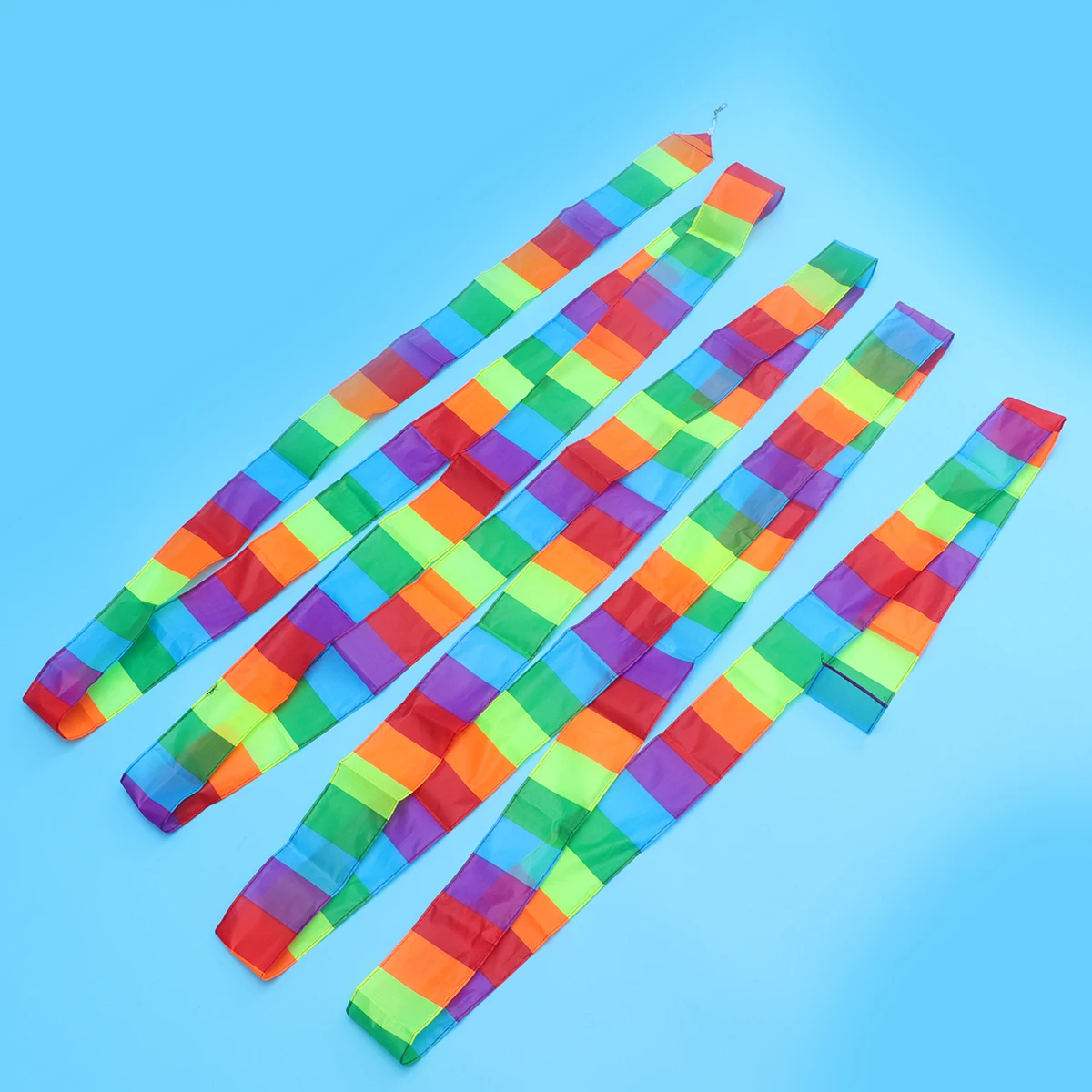 2-delige Rainbow Tail Kite-accessoires Kleurrijk Enorme buiten voor Flying Trick Herbruikbaar