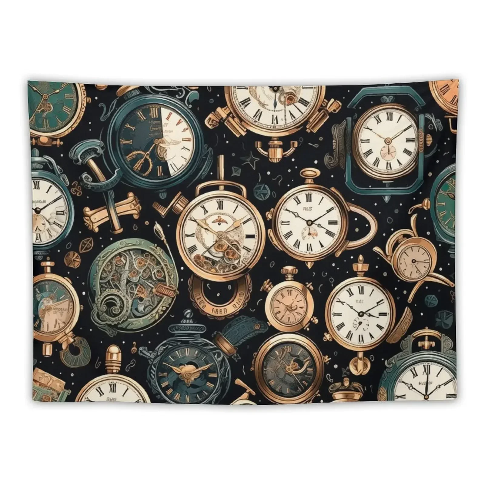 Watches of the past Tapestry Bedrooms Decorations Room Decorating Aesthetic Decoration Wall Tapestry