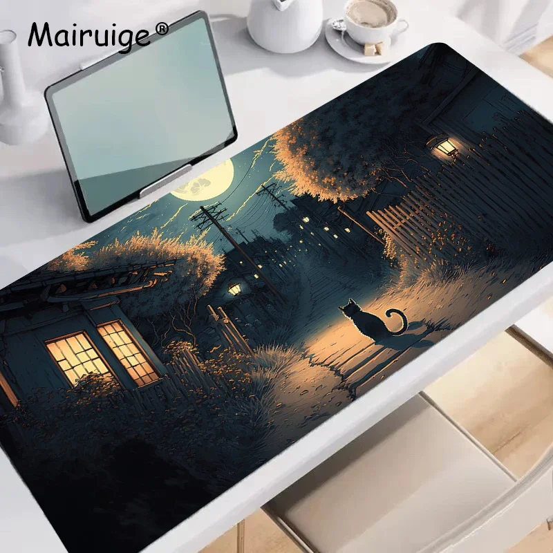 Cat Mousepad Speed Pc Accessories Desk Mat Gaming Mats Rug Extended Pad Office Carpet Xxl Mouse Pad Desk Interior Keyboard Mat