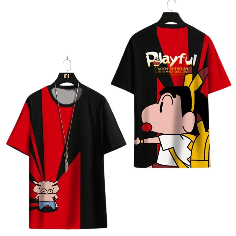 Bandai 2026 Latest Anime Parent Child T-shirt Loose Breathable Short Sleeve Summer Outdoor Sports Quick Drying Family Matching
