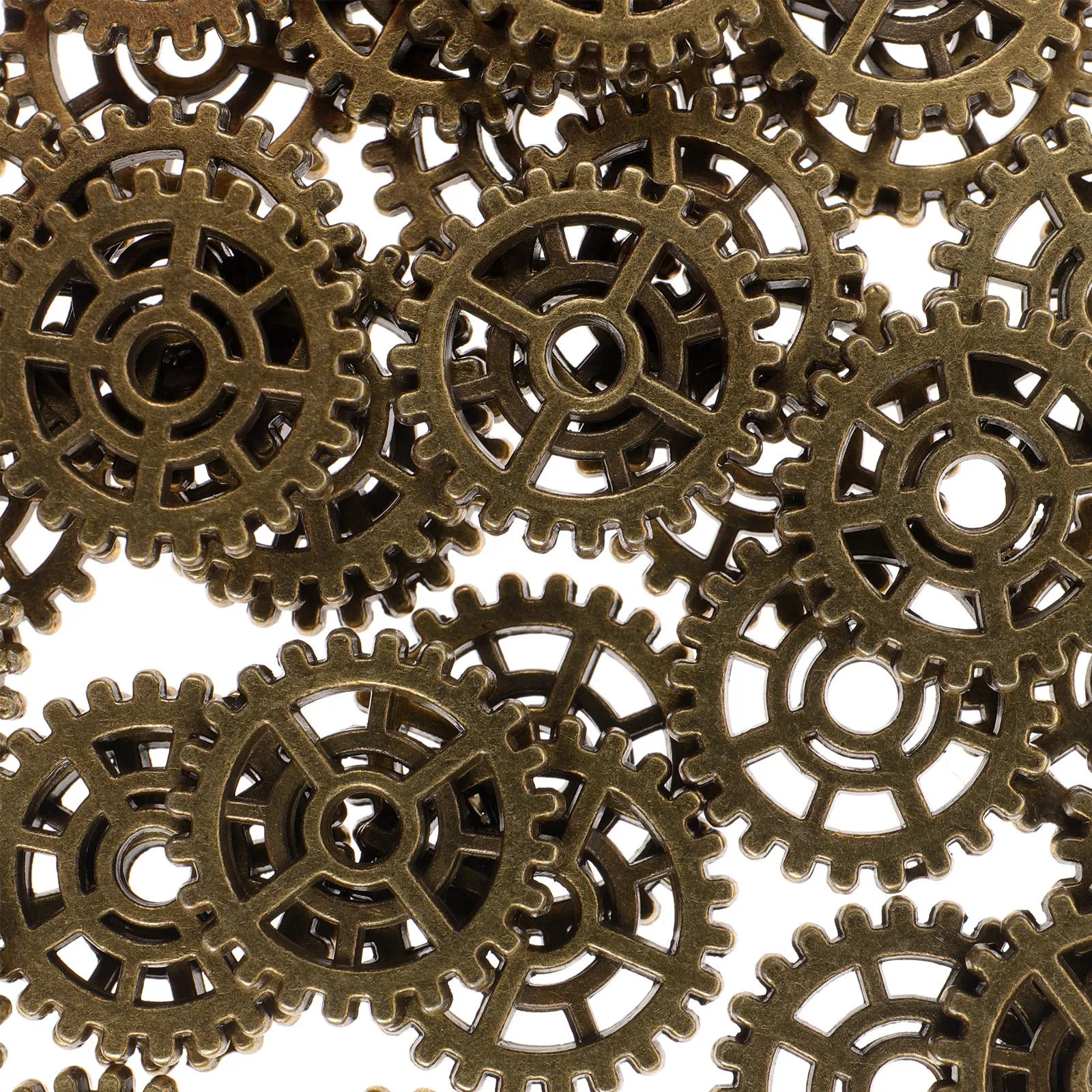 

50 шт. круглых подвесок-шестеренок, винтажные подвески из сплава в стиле стимпанк, аксессуары для изготовления ювелирных изделий своими руками
