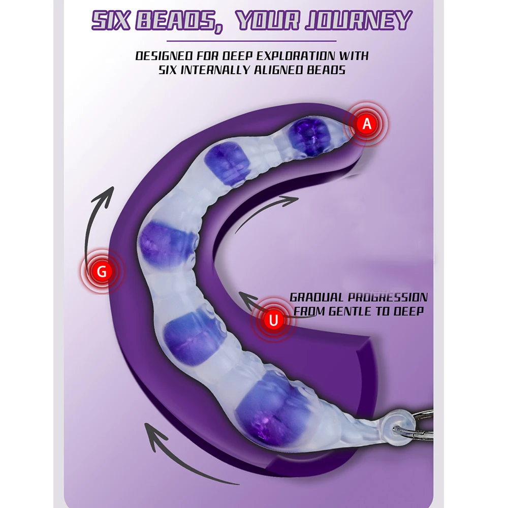 YOCY الوحش اللامسة القضيب سيليكون طويل الشرج المكونات الإناث G بقعة محفز الشرج الجنس لعب للكبار زوجين تدليك متعة #6