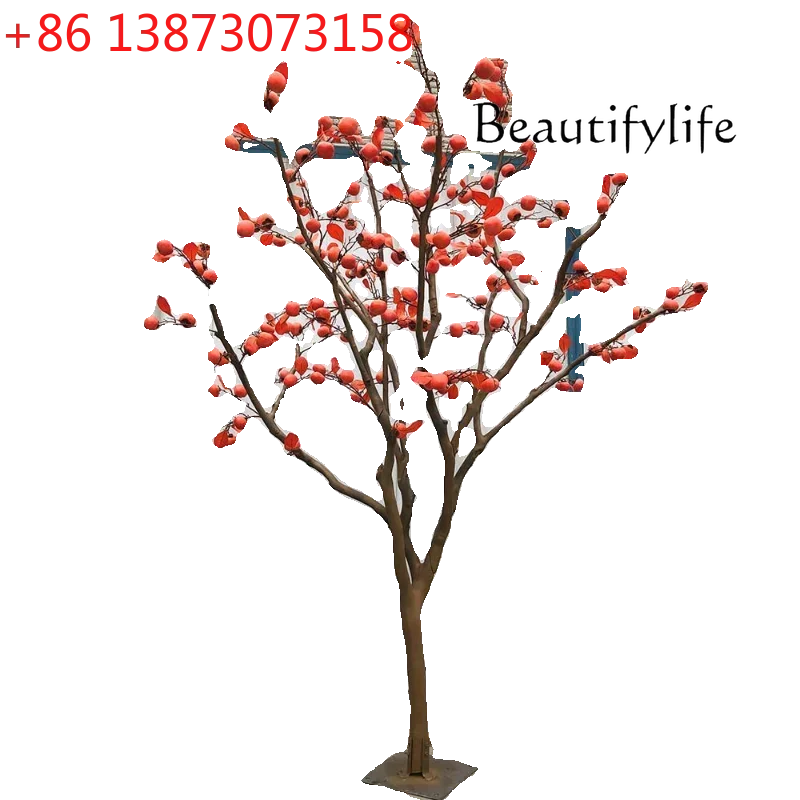 Persimmon Tree Imitative  Imitative  Wishing Tree Decoration Landscape Tree Pachira Macrocarpa New Chinese Style