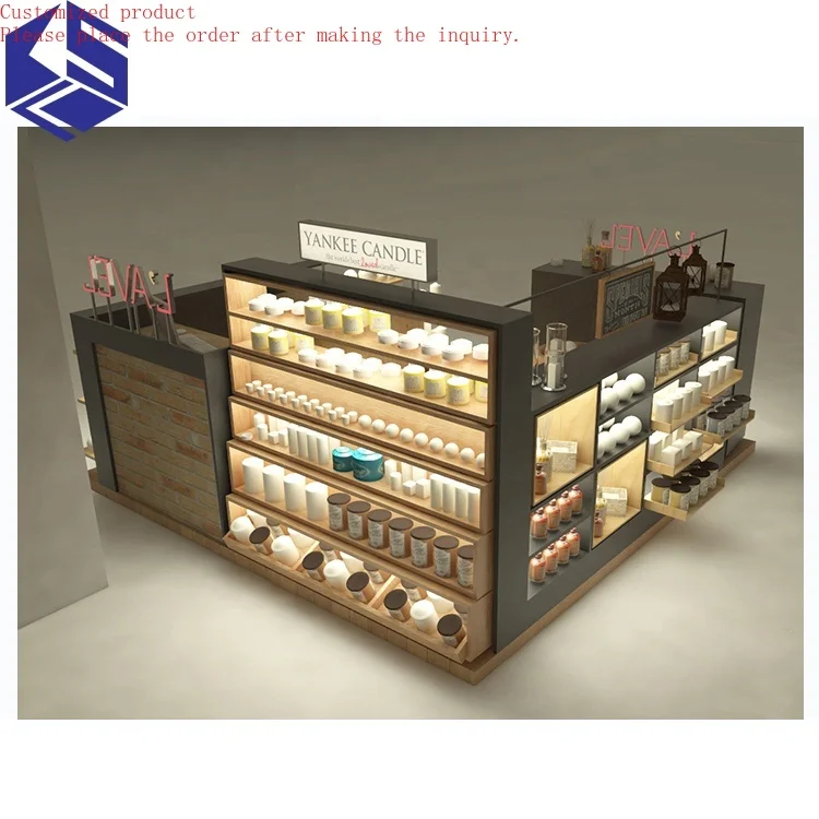 

Custom.Modern Best Food Kiosk Mall Sweet Shop Wood Design Retail Candy Display Cabinet