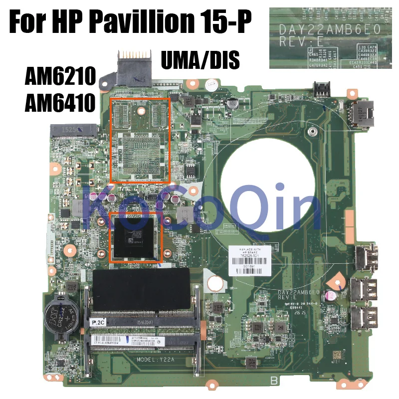 

Материнская плата для ноутбука HP Pavilion 15-P DAY22AMB6E0 762531 -501 763553 -501 Материнская плата ноутбука DDR3 полностью протестирована