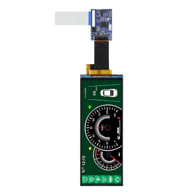 IPS Full Viewing Angle TFT LCD Display Module Bar Type 6.2 Inch 360x960 IPS TFT LCD Display SPI+RGB Interface,B-A12I