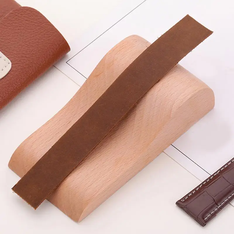 Leatherwork Watch Strap Bend Tool Leather Craft Watch Strap Wood Mold Multi-Functional Efficient Craft Projects Accessories For