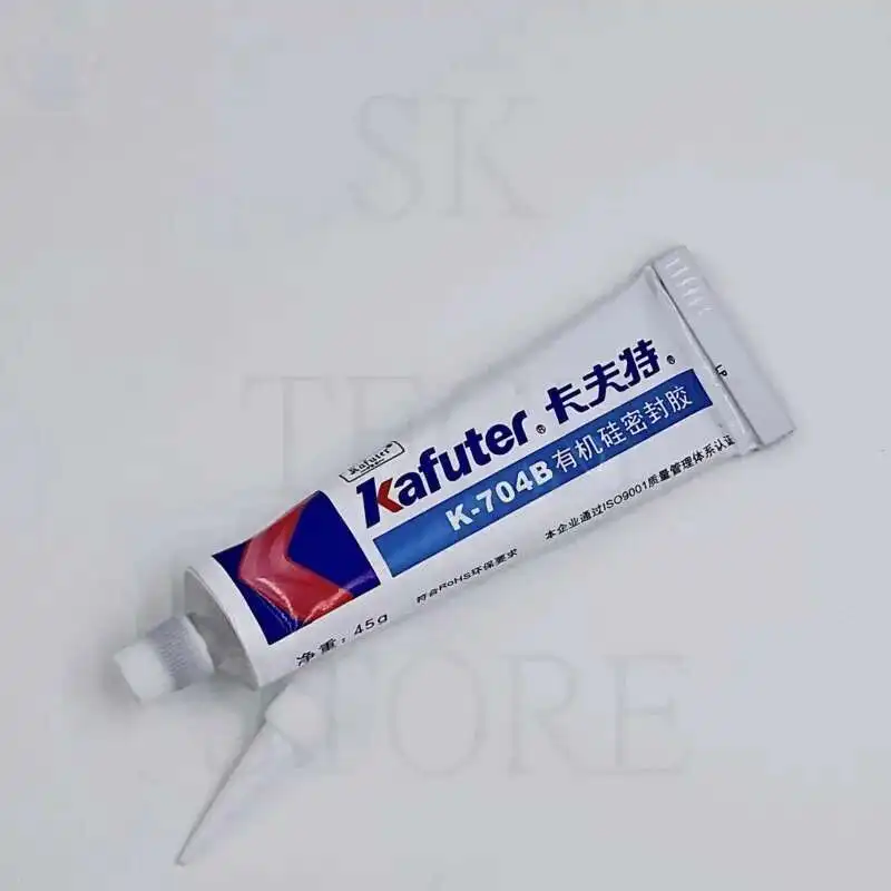 Kafuter 45g adesivo industriale in Silicone K-704B RTV gomma siliconica colla bianca scheda PCB adesivo elettronico in Gel di Silicone