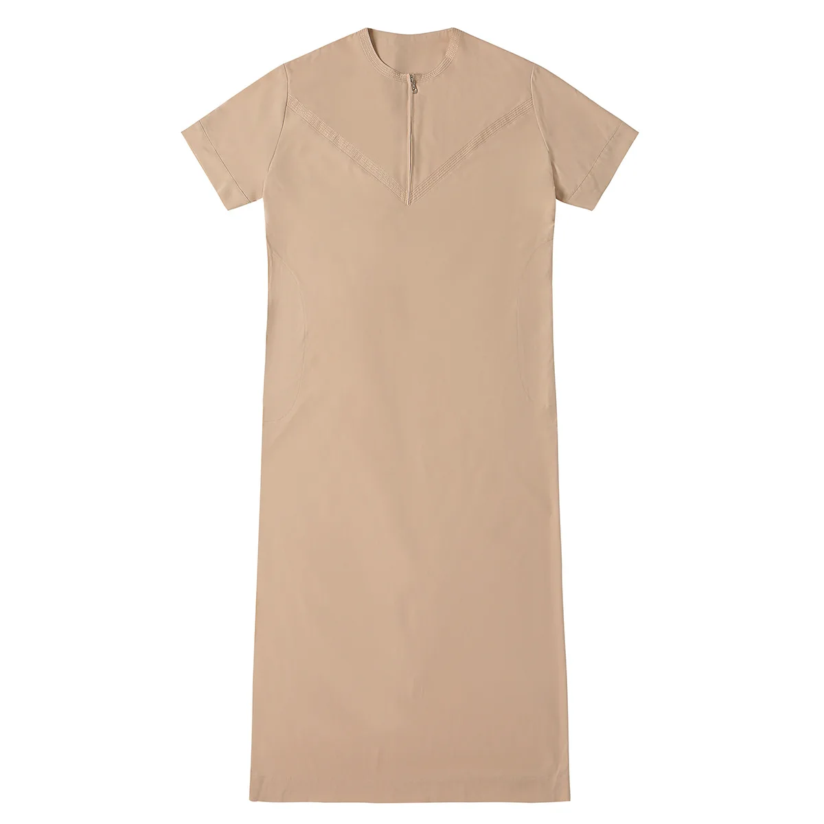 Thobe Dishdasha hombres Thawb Thoub manga corta ropa islámica musulmana Abaya Daffah bata vestido saudita Daffah árabe Jubba nuevo