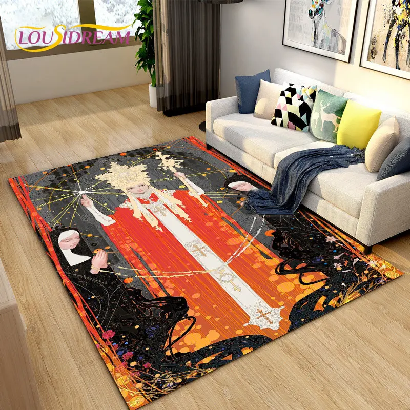 

Astrology Witches Moon Tarot Area Rug Large,Carpet Rug for Living Room Bedroom Sofa Doormat Decoration,kids Non-slip Floor Mat