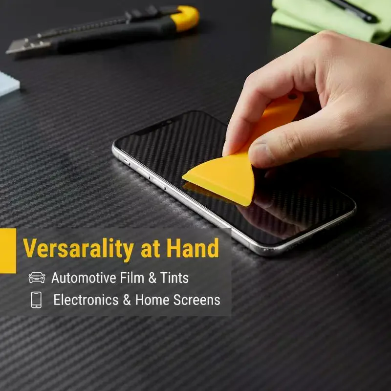 Car Window Tinting Tools Yellow Squeegee Glass Window Film Headlight Film Triangular Squeegee