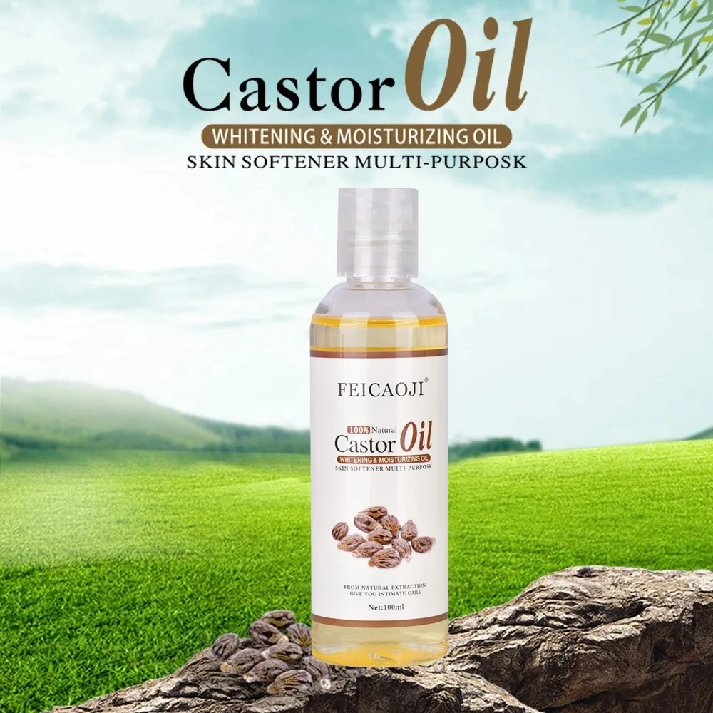 

100% Organic Pressed Castor Oil for Face Relaxation Essential Oil Mixing Massage Body Oil Moisturizer Whitening For Skin 100ml