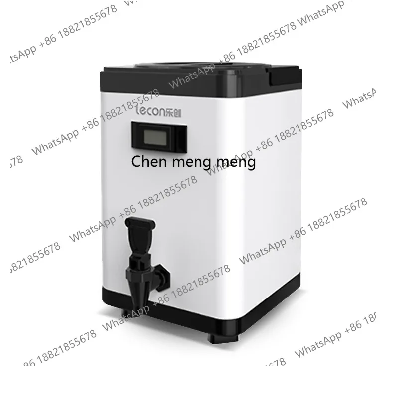 

Milk tea bucket Commercial stainless steel thermal insulation coffee bucket with thermometer for milk tea shop