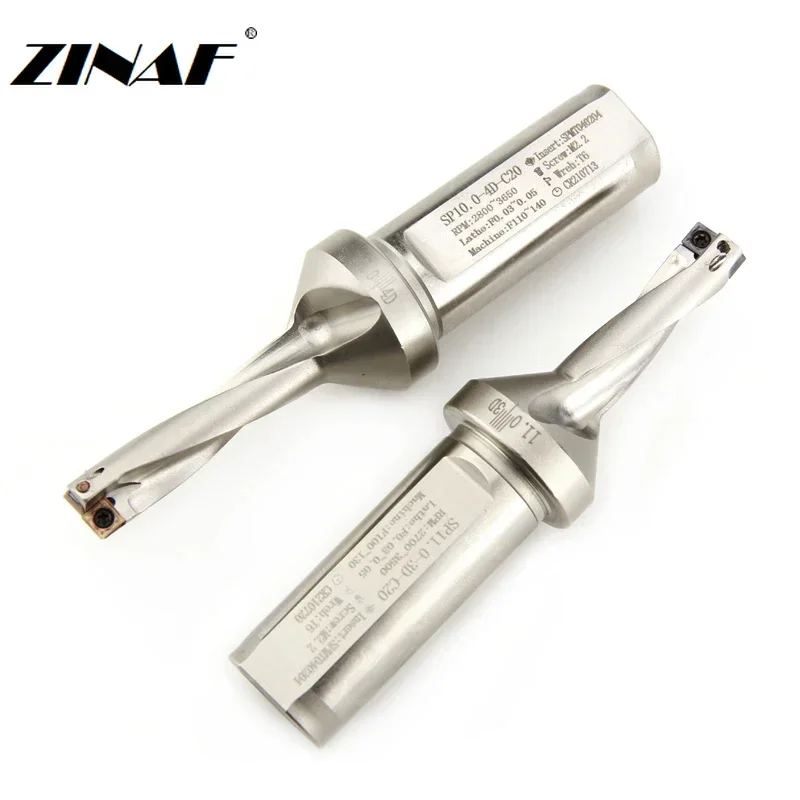 Imagem -04 - Broca de Pequeno Diâmetro Inserir u C20- 2d 3d 4d 10 10.5 11 11.5 12 Rápido Spmt Spmt040204 Torno Mecânico Cnc