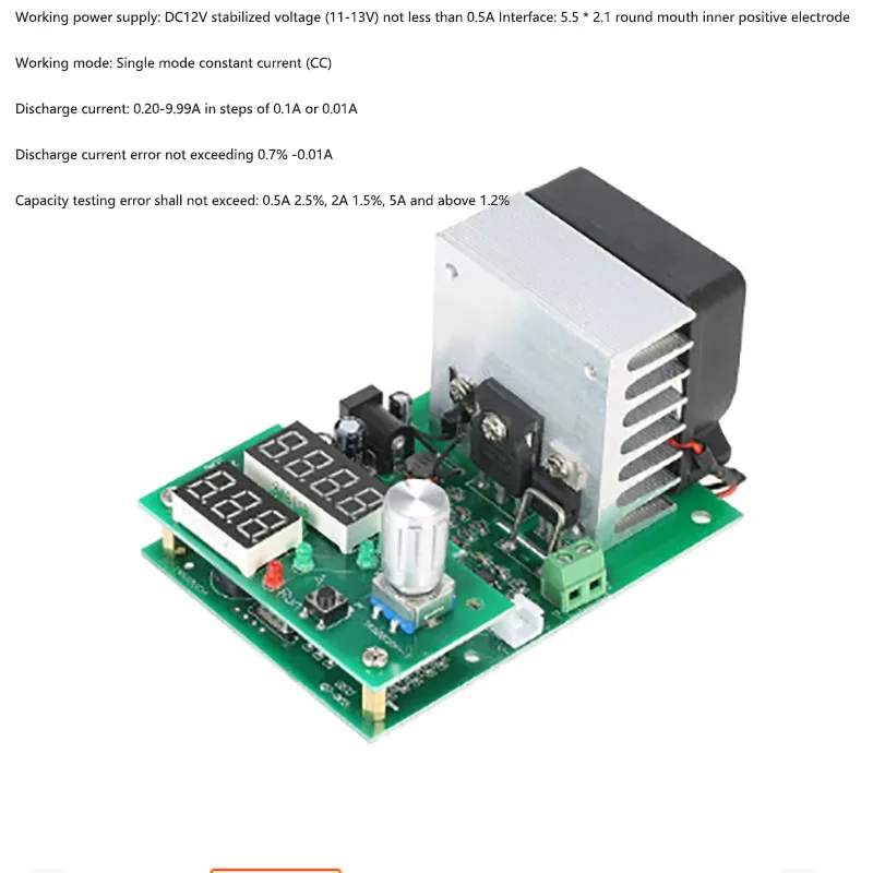 

60W multifunctional constant current electronic load aging module 9.99A 30V power battery capacity tester