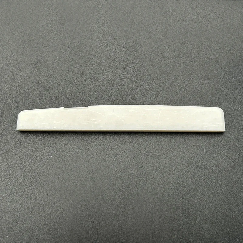 2Pcs Real Bone YMH Style Nut 43x5x9MM-R400/Saddle 75x3x9.7MM-R400 with Compensation 6-String Acoustic Guitar Folk Guiar