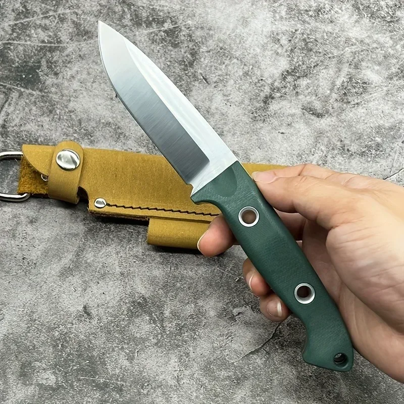 BM Sibert Bushcraft سكين 162 سكين ثابت S30V شفرة الساتان G10 مقبض المدمجة سكينة للاستعمال الخارجي للمشي لمسافات طويلة والصيد هدية الرجل