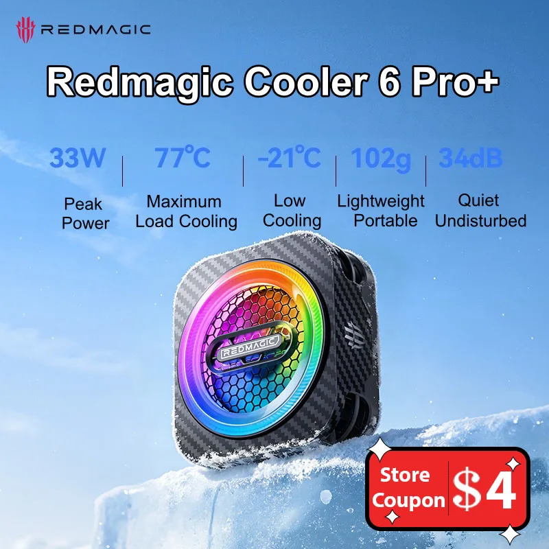 redmagic-cooler-6-pro-magnetic-phone-cooler-21℃-cooling-33w-peak-power-ai-temperature-control-tablet-phone-live-streaming
