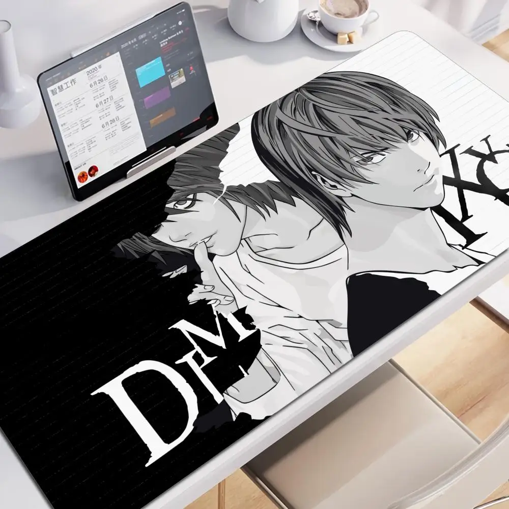 Anime DEATH NOTE Mouse Pad Large Home Office Setup Comic Non-slip Keyboard Notebook PC Gaming Computer Black Desktop Table Mats