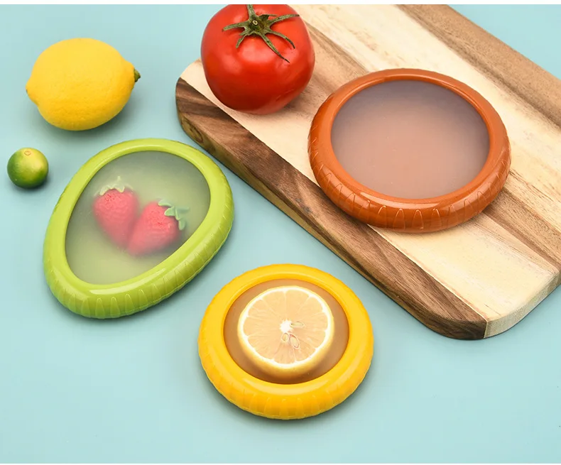 1Pcs Obst Erhaltung Box Silikon Film Lebensmittel Box Versiegelt Mini  Khlschrank fr Lagerung Gemse Avocado Zitrone Lagerung Box - AliExpress 15