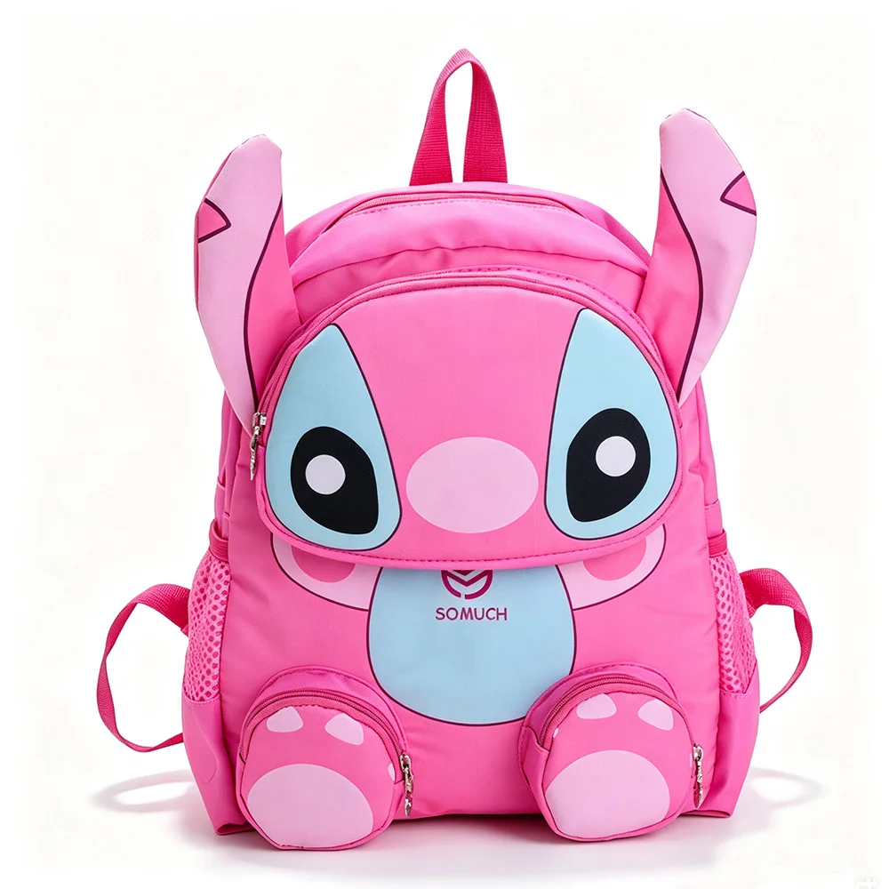Bunter Cartoon-Nylon-Rucksack für Freizeit und Outdoor, Modische Doppelschulter-Pendlertasche mit Reißverschluss und Verspieltem Design