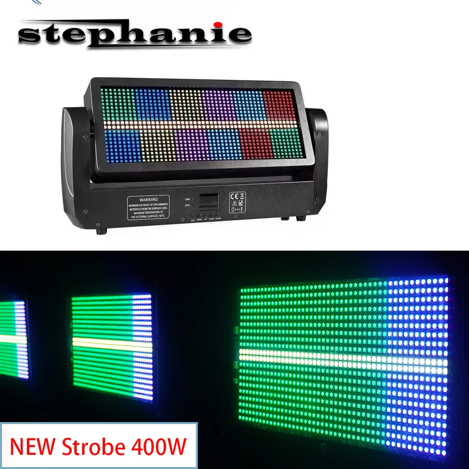 

400W RGB 3in1 LED Strobe Light Stephanie DMX Controlled 8 Segment Strobe DJ Disco Light Background Decorative Effect Lighting