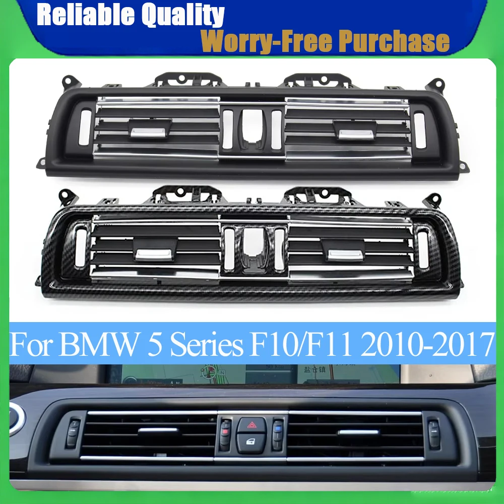 For BMW 5 Series F10 F11 520i 525i 64229166891 Front Row Wind Center Air Conditioning Vent Grill Outlet Panel With Chrome Plate