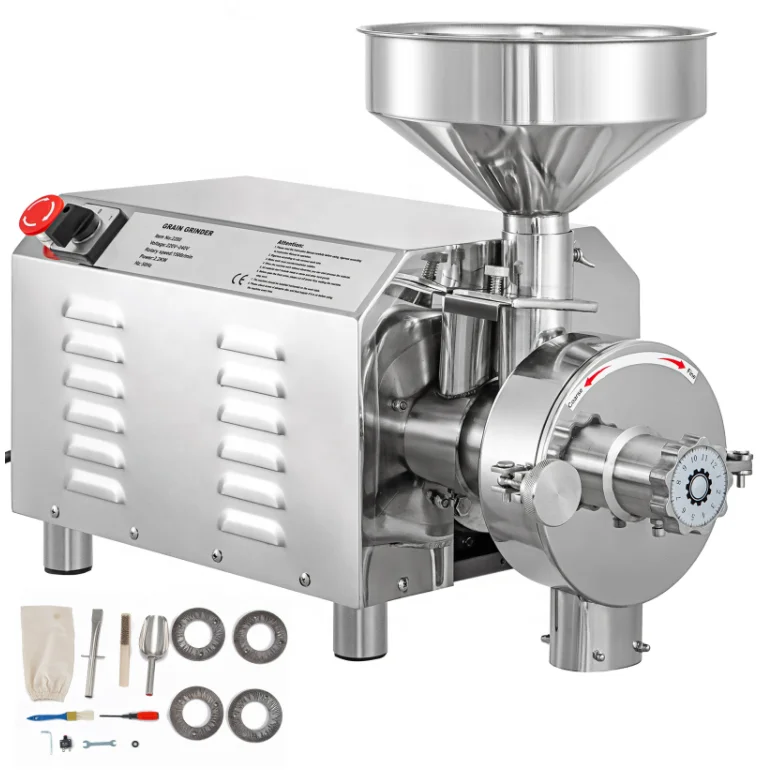 

Electric Stainless Steel Mini Maize Chili Flour Mill for Home Use Small Wheat Powder Flour Grinding Machine