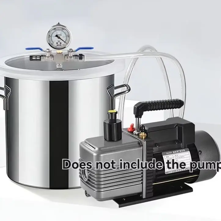 6L 12L 20L Defoaming Bucket Stainless Steel Degassing Chamber Vacuum Defoaming Barrel for AB Adhesive