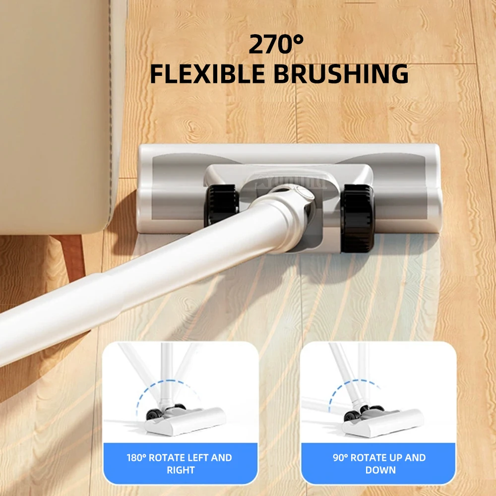 가정용 무선 진공 청소기, 초강력 15000Pa 흡입력 - 세척, 흡입 및 물걸레질을 하나로