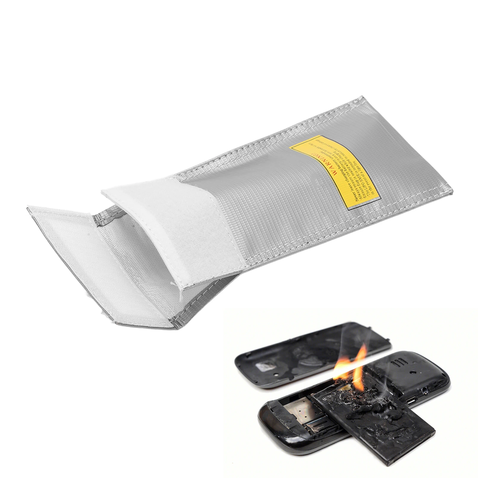 Battery Safe Bag Fireproof Battery Pack Lithium Battery Safety Bag Fireproof and Explosion Proof Bag for Airplane Model Battery