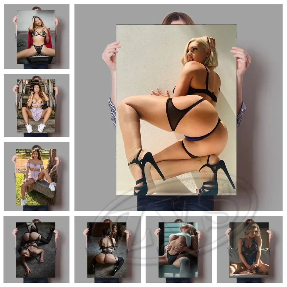 Modular Sexy Girl Canvas Painting Woman Character Pictures Modern Printed Minimalist Poster for Living Room Wall Art Home Decor