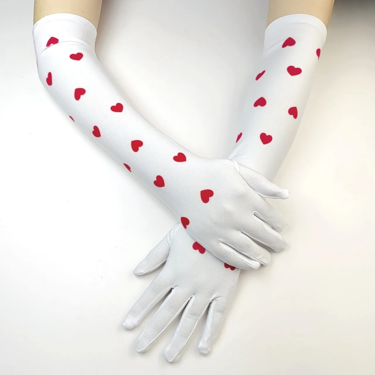 قفازات طويلة لمحبي الحب للهالوين، أداء المسرح، قفازات طويلة لحفلات المهرجانات، قفازات الرقص الرئيس COS