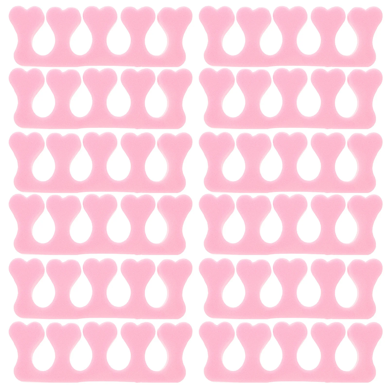 40 個ハート形ネイルつま先セパレーターピンク Eva フォームソフトネイルアートペディキュアマニキュア指セパレーターつま先セパレーターペディキュア