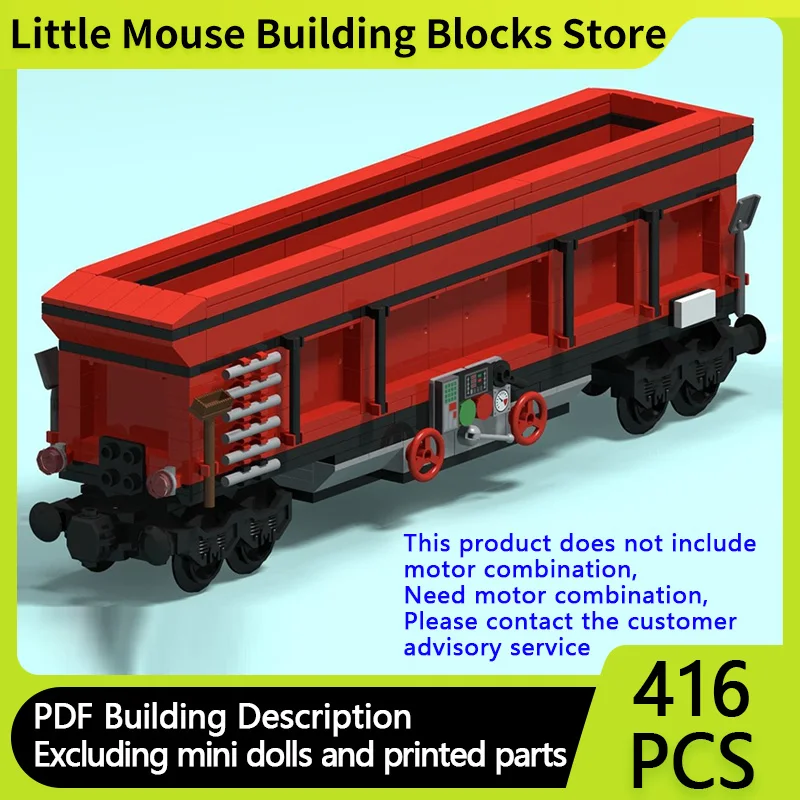 

Конструктор City Car Model MOC: 8-колесный грузовой вагон, модульная технология, детские праздничные подарки, набор для сборки игрушек