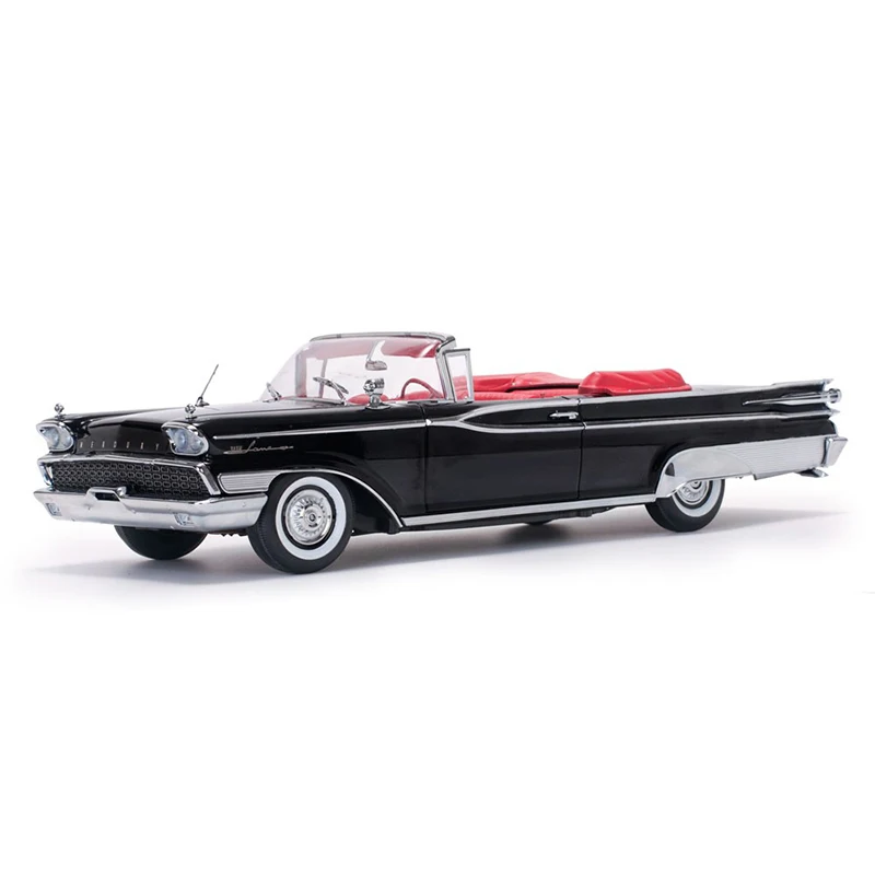 1/18 Scale Model Mercury Parklane Black Retro Car Metal Diecast Alloy Toys Vintage Vehicle Collection Display Gift For Fan Adult