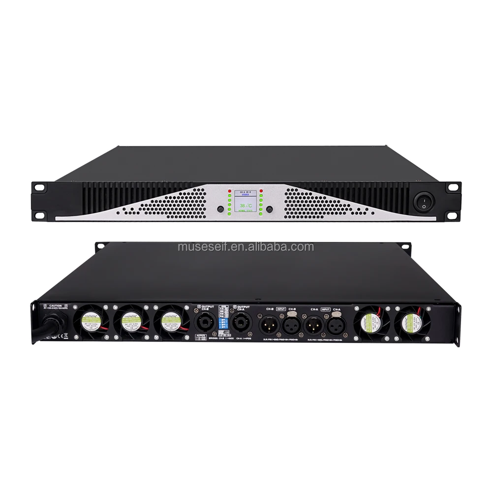 EIF // KG230 High Power Subwoofer Amplifier 2 Channels 2x3000W Professional Audio Class D Digital Power Amplifier Stage Bar