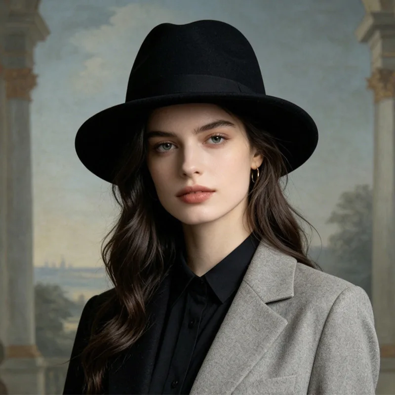 British-style retro hats for men and women, new autumn/winter collection, versatile woolen fedoras, exquisitely designed, fashio