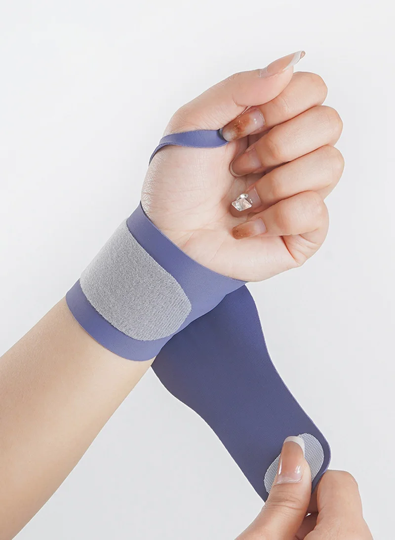 Ultradünner Handgelenkschutz, leichtes, atmungsaktives Nylon-Sportarmband, verstellbare Handgelenkstütze für Basketball, Tennis, Badminton – Detail 3