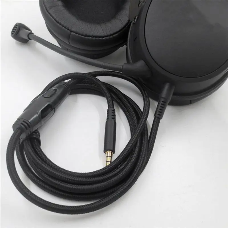 【NEW B63C】 For - Cloud Alpha/- Cloud Core Flight Headphone Cable with Volume Control Sound Control Headphone Cable