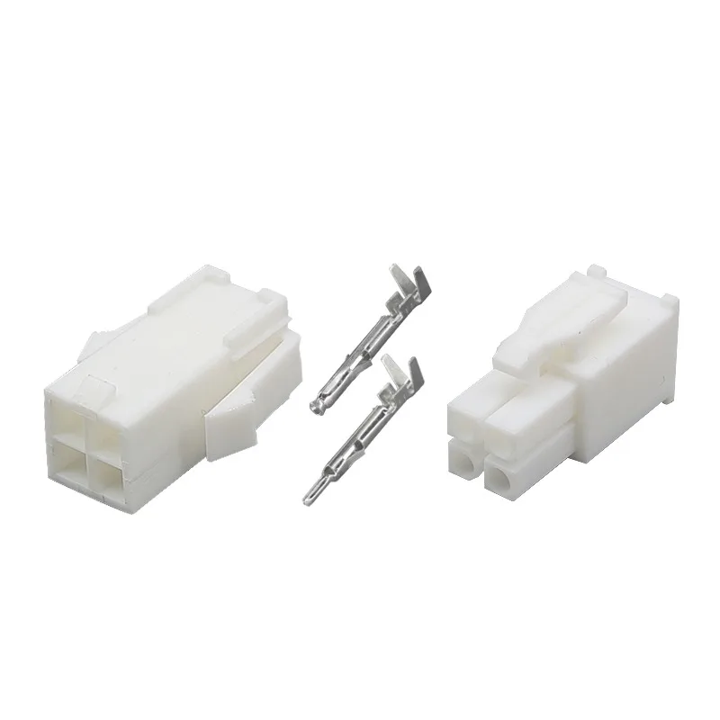 4145 conector plug servo motor terminal fio conector macho e fêmea terminal caixa de plástico 4 furos