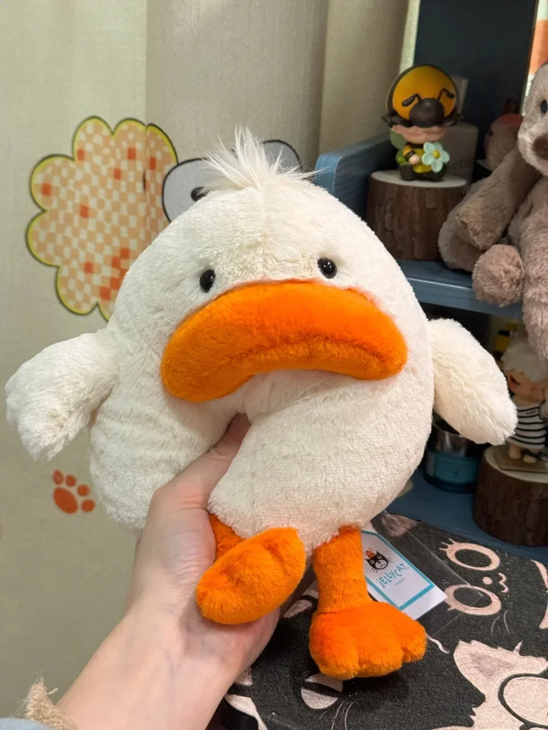 

For Jelly Cat fun Delia duck aggrieved duck cute Plush Doll With Gift Box Home Decoration Holiday Gift Interactive Toy