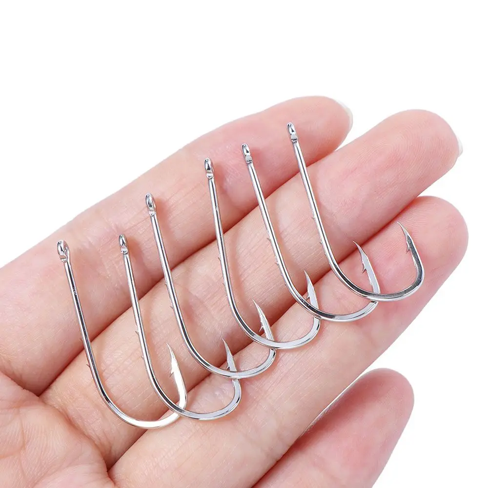 

Circle Hook Anti-rust Bait Accessories Sharp High Carbon Steel Offset Narrow Bait Hook Long Shank Fishing Hook Barbed Fishhook