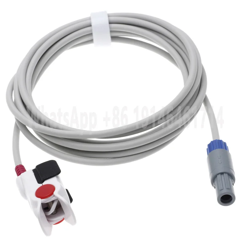 Dixion Storm متوافق مع مستشعر Spo2 ، جهاز مراقبة الإصبع والأذن ، كابل الجبهة التأكسج ، 6 دبابيس ، 3 أمتار ، ، من من من من من من ؟ ، من ؟ ، #6