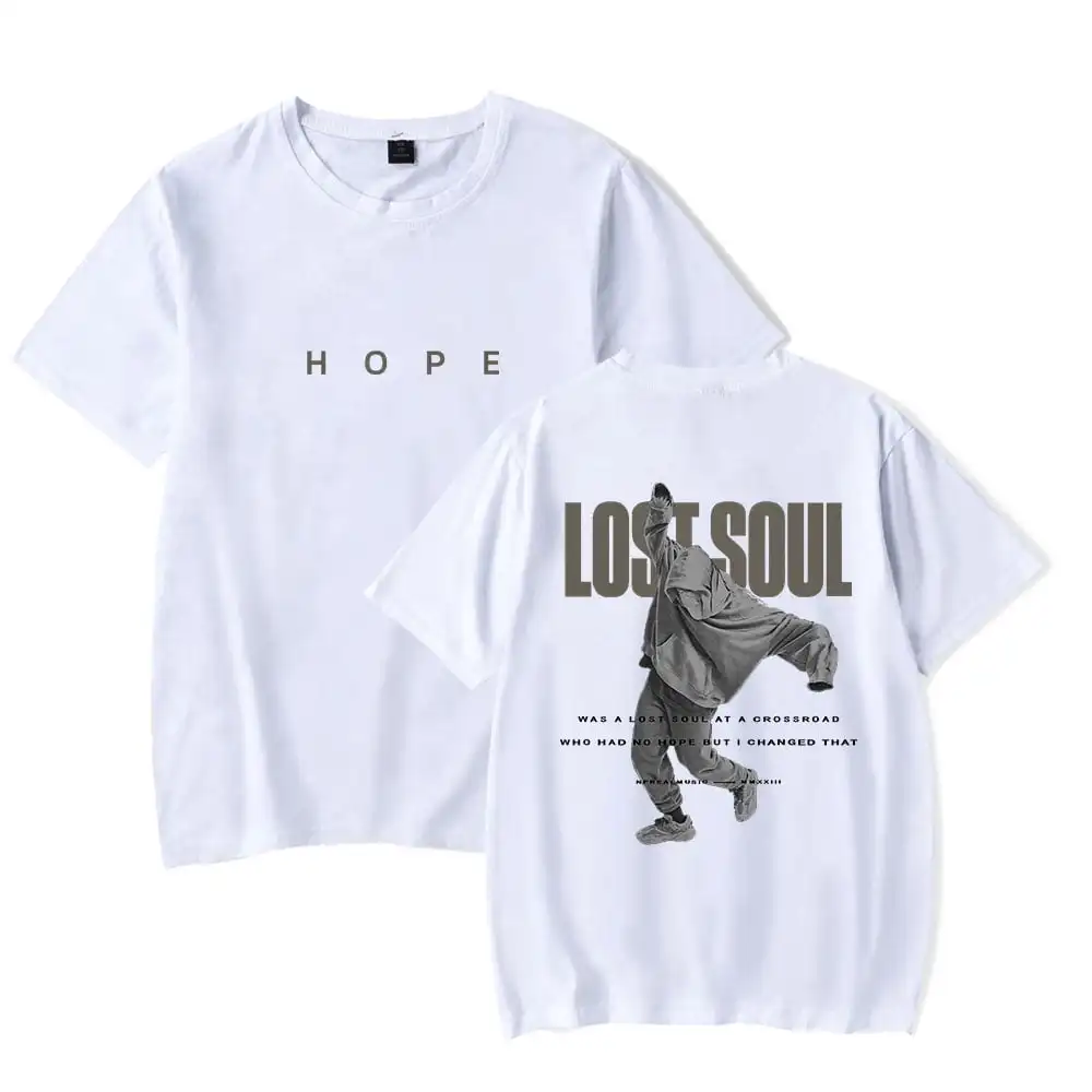 Rapper NF Merch Lost Soul 2024 Tour T-Shirt Hip Hop Crewneck Short Sleeve Men Women's Harajuku Clothes