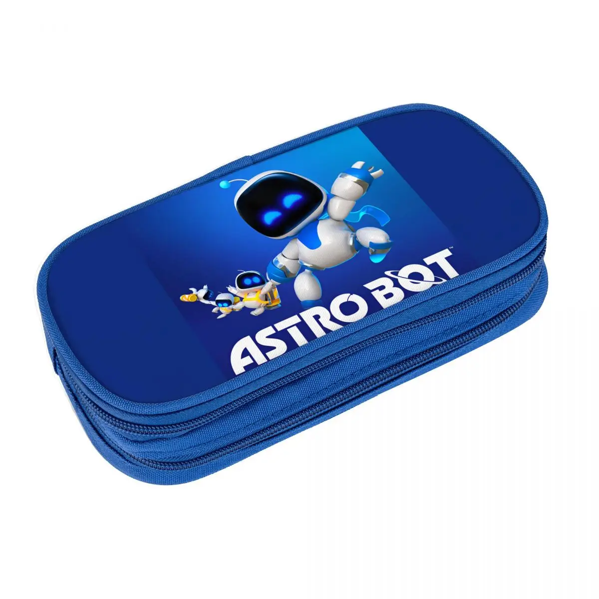 A-Astro-Bot Cartoon Robert Pencil Case Zipper Pencil Box Kids Cool Portable School Pencil Cases Stationery