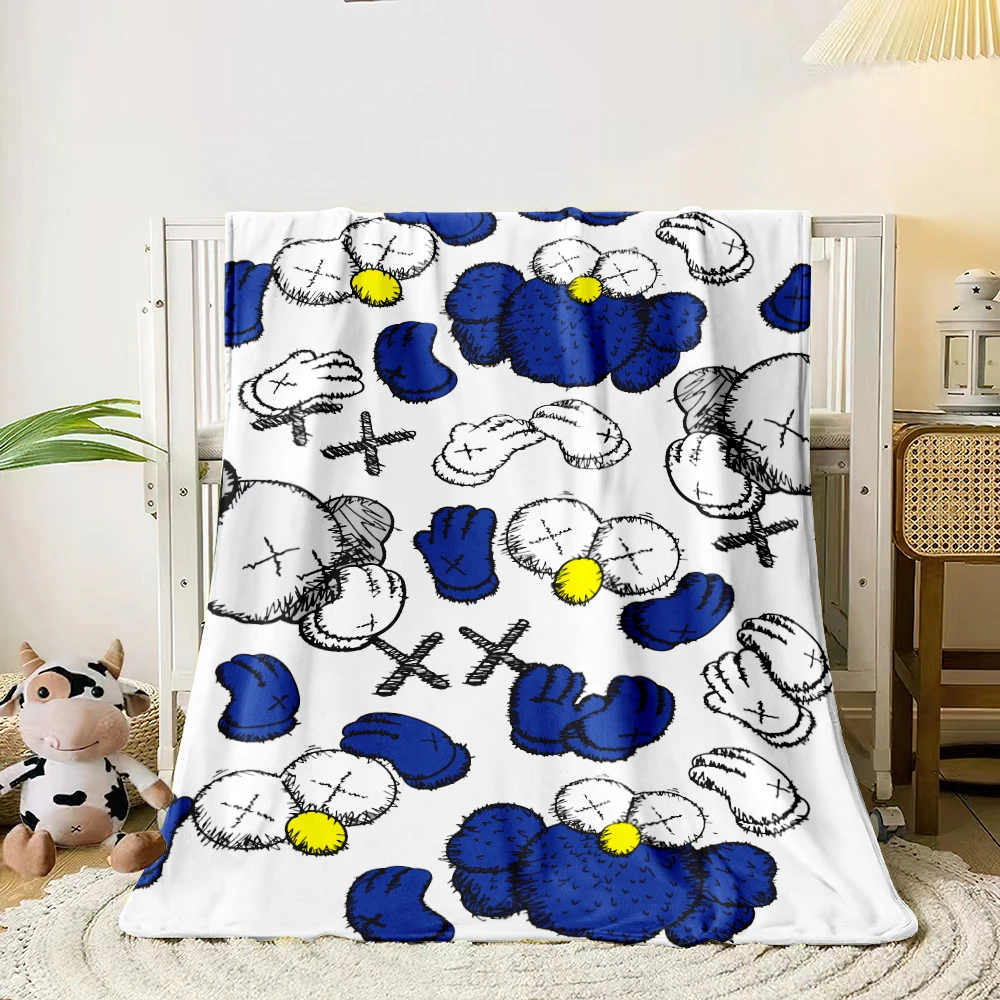 Sesame Street Cartoon printed flannel thin blanket. Four seasons blanket. for sofa,beds,living room, travel picnic blanket gifts